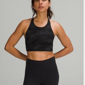 ALL BLACK Free to Be High Neck Longline Bra